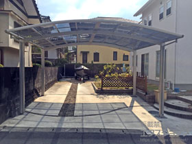 のカーポート プレシオスポート ワイド 積雪〜20cm対応 施工例