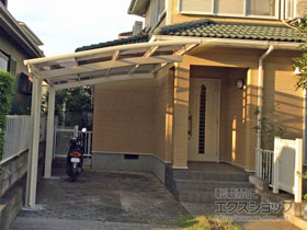 のカーポート ネスカR (ラウンドスタイル) 積雪〜20cm対応 施工例