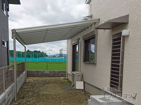 のテラス屋根 ヴェクターテラス F型 ビッグサイズ 単体 積雪〜20cm対応 施工例