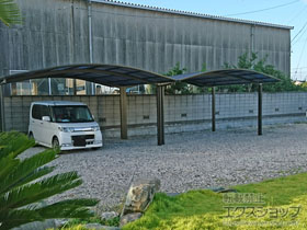 のカーポート プレシオスポート ワイド 積雪〜20cm対応 施工例