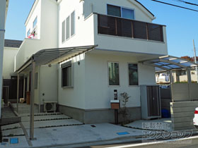 のテラス屋根 スピーネ R型 テラスタイプ 単体 積雪〜20cm対応 施工例