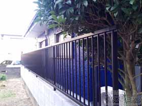 のフェンス・柵 スーパー速川 1型  フリー支柱タイプ 施工例