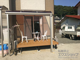 のテラス屋根 ヴェクターテラス R型 テラスタイプ 単体 積雪〜20cm対応 施工例