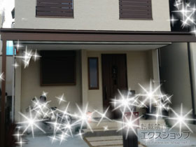 のテラス屋根 ヴェクターテラス F型 テラスタイプ 単体 積雪〜20cm対応 施工例