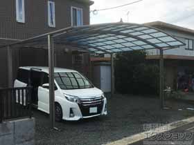 のカーポート ネスカR (ラウンドスタイル) ワイド 積雪〜20cm対応 施工例