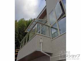 のバルコニー・ベランダ屋根 パワーアルファ L型 ルーフタイプ 単体 積雪〜30cm対応＋パワーアルファ ルーフ用竿掛け 4個入×1セット 施工例