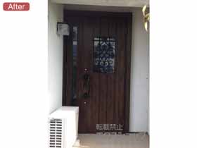 の玄関ドア リシェントII 断熱K4仕様 親子仕様(ランマ無)R C41型 施工例