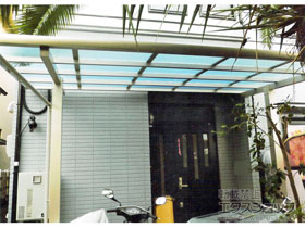 のテラス屋根 エフルージュグランZERO テラスタイプ 積雪〜20cm対応 施工例