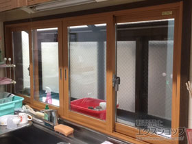 の二重窓（内窓） インプラス ダストバリア仕様 引違い窓 4枚建 施工例