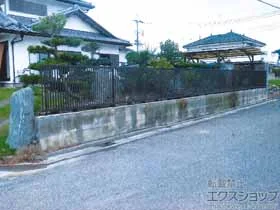 LIXIL ���N�V��(TOEX)�̃t�F���X�E��E�� �v���X�^�t�F���X4�^ �t���[�|�[���^�C�v�@ �{�H��