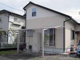 のカーポート レイナポートグラン　積雪〜20cm対応＋着脱式サポート 標準・ハイルーフ兼用 2本入り×1セット 施工例