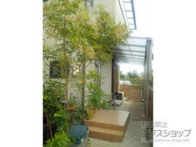 のテラス屋根 スピーネ F型 テラスタイプ 連棟 積雪〜20cm対応 施工例