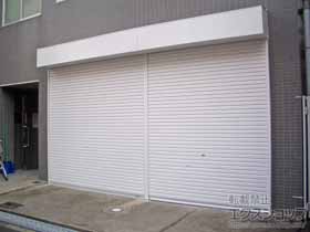のガレージシャッター プラテアII スチールタイプ 電動式 施工例