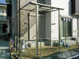 のテラス屋根 メニーウェルA テラスタイプ 単体 積雪〜20cm対応【F1NA型】 施工例