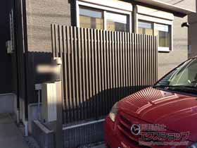 のフェンス・柵 プログコートフェンス M1型 間仕切りタイプ 施工例