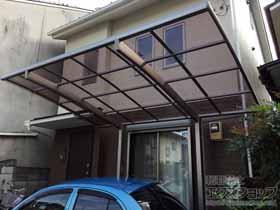 のカーポート フーゴR (ラウンドスタイル) 積雪〜20cm対応＋フーゴR 柱内側移動 27型用 施工例