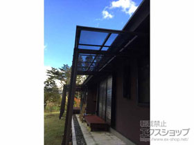 のテラス屋根 フーゴF 独立テラスタイプ 連棟 積雪〜20cm対応 施工例