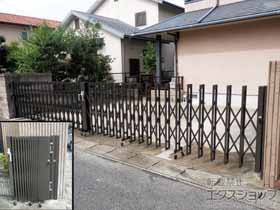 のカーゲート アルシャインII M型 Aタイプ ノンレール 両開き 760W 施工例