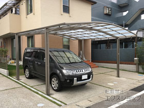 のカーポート ネスカR (ラウンドスタイル) ワイド 積雪〜20cm対応 施工例