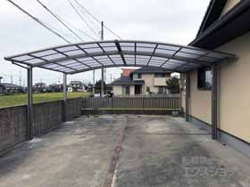 のカーポート フーゴR (ラウンドスタイル) ワイド 積雪〜20cm対応 施工例