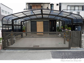 のカーゲート ワイドオーバードアS4型 電動式 施工例