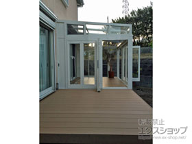 のテラス囲い・サンルーム ルームトラス フロア納まり 角タイプ 積雪〜20cm対応 施工例