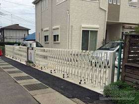 のカーゲート アルシャインII M型 Aタイプ ノンレール 両開き 840W 施工例