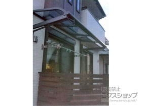 のテラス屋根 スピーネ R型 ルーフタイプ 単体 積雪〜20cm対応 施工例