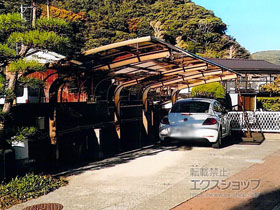 のカーポート テールポートシグマIII 縦連棟 積雪〜20cm対応 施工例