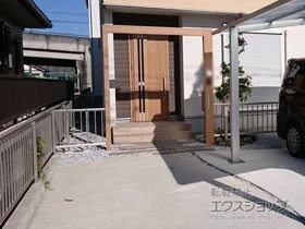 Value Selectのフェンス・柵・塀 ミエッタフェンス 防犯たて格子タイプ 自由柱施工 施工例