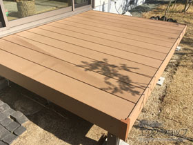 のウッドデッキ エバーエコウッドII デッキ 施工例