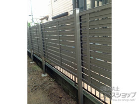 のフェンス・柵 セレビューフェンス R3型 2段支柱[控え柱なし] 施工例