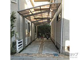 のカーポート ネスカR (ラウンドスタイル) 縦連棟 積雪〜20cm対応 施工例