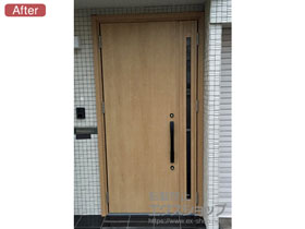 の玄関ドア リシェントII 断熱K4仕様 親子仕様(ランマ無)L A22型 施工例
