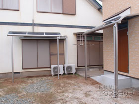 のテラス屋根 プレシオステラス R型 テラスタイプ 単体 積雪〜20cm対応 施工例