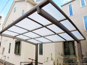 のサイクルポート・駐輪場 ネスカRミニ (ラウンドスタイル) 積雪〜20cm対応 施工例