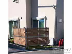 のフェンス・柵 セレビューフェンス RP3型 2段支柱 施工例