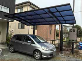 のカーポート レイナポートグラン　積雪〜20cm対応＋着脱式サポート 標準・ハイルーフ兼用 2本入り×1セット 施工例