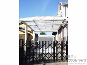 のカーポート フーゴAプラス (アーチスタイル) 耐雪風圧強化パッケージ 木調色 積雪〜30cm対応 施工例