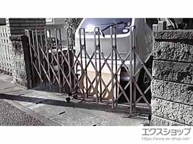 のカーゲート トリップゲート RA型 ノンレール 片開き 27S 施工例