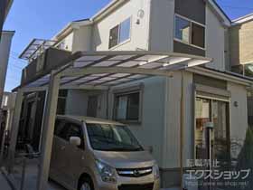 のバルコニー・ベランダ屋根 ヴェクターテラス F型 屋根タイプ 単体 積雪〜20cm対応 施工例