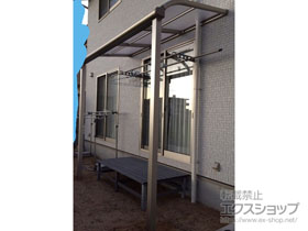 のテラス屋根 ヴェクターテラス R型 テラスタイプ 単体 積雪〜20cm対応 施工例