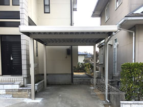 のカーポート ジーポートneo Aタイプ 角柱4本柱 積雪〜100cm対応 施工例
