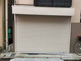 ガレージシャッター プラテアII スチールタイプ 電動式 施工例