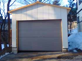 のガレージシャッター ガレージシャッタークワトロ 手動式 内部付タイプ 施工例
