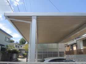 のカーポート テリオスポートIII 1500 3台用 角柱4本仕様 積雪〜50cm対応 施工例