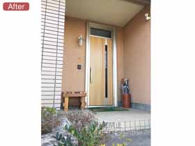 の玄関ドア ドアリモ玄関ドア 断熱D3仕様 片開き仕様（ランマ付） S29 外観右勝手 施工例