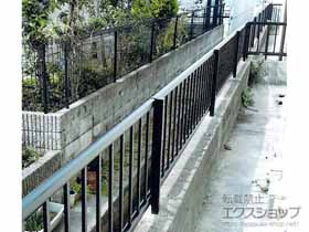 のフェンス・柵 ミエッタフェンス 防犯たて格子タイプ 自由柱施工 施工例