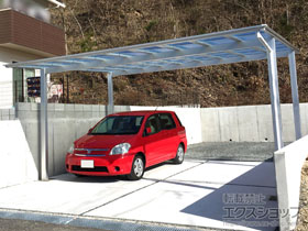 のカーポート ソリッドポート ワイド 積雪〜20cm対応 施工例