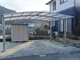 のカーポート ネスカR (ラウンドスタイル) ワイド 積雪〜20cm対応 施工例